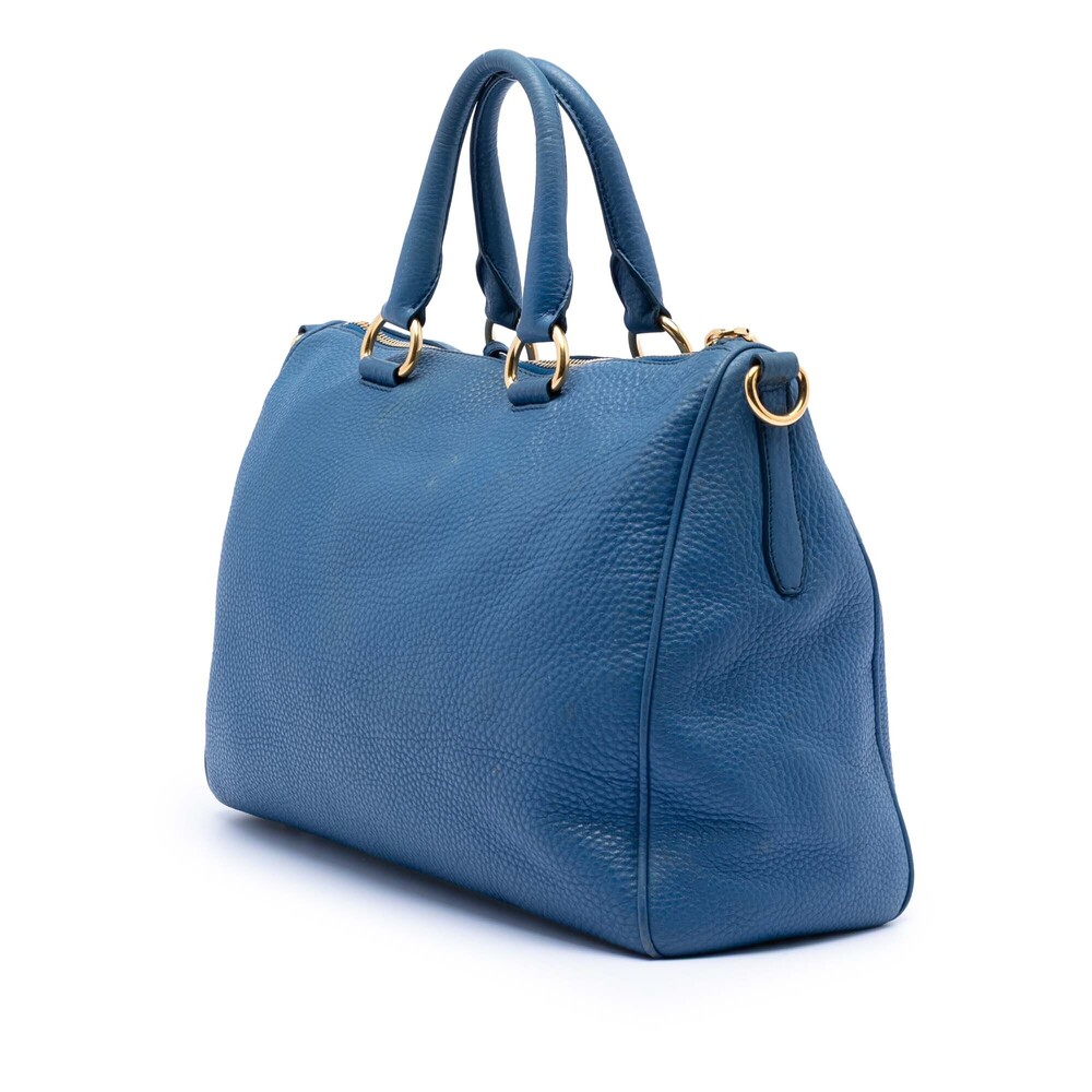 Pre-Loved Prada Vitello Daino Zip Top Satchel - Picture 2 of 7